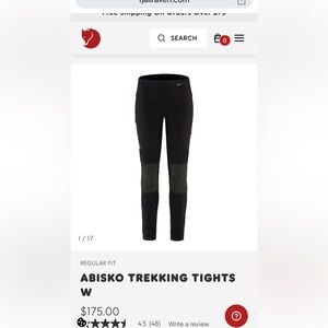 Barely worn in excellent condition- Fjallraven Abisko women’s trekking tight.